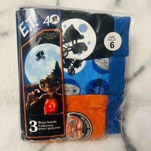 Unopened Package of 3 E.T. The Extra Terrestrial Size 6 Toddler Boy Brief’s